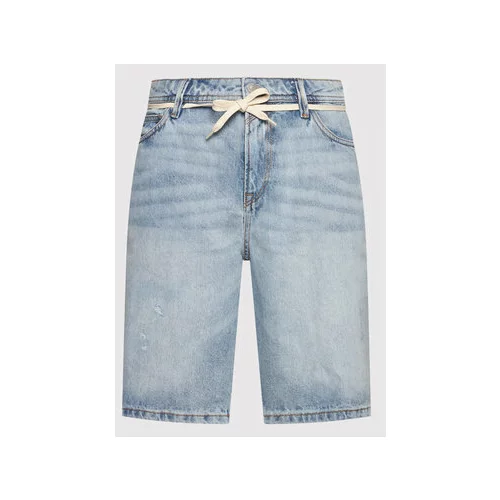 Tom Tailor Denim Jeans kratke hlače 1032259 Modra Loose Fit