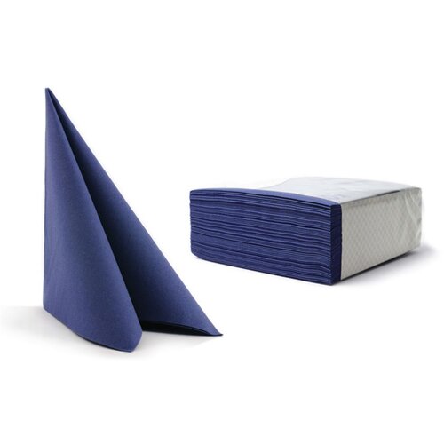 Airlaid CHIC SERVIETE, 40 X 40 CM, TEMNO MODRE, 50 KOS, (5000043314) Slike
