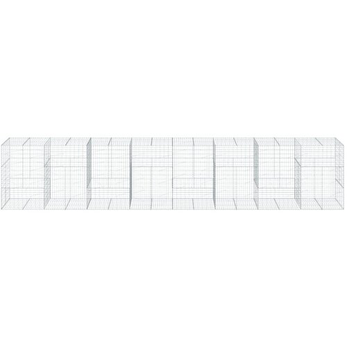  Gabionska ko&amp;scaron;ara s poklopcem 800x100x150 cm pocinčano željezo Slike