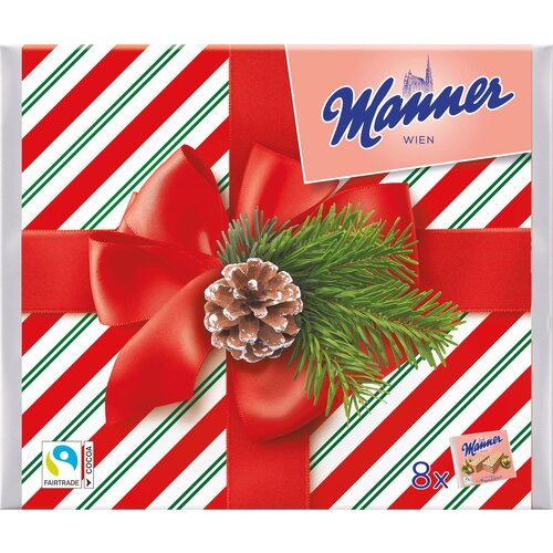 Manner Božična izdaja - 8 paketov napolitank - 600 g Cene