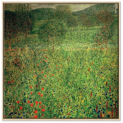 Slika - Gustav Klimt &amp;ndash; The Garden 60x60 U prirodnom drvenom okviru Slike