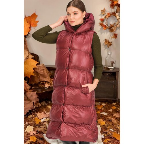 Dewberry Z6734 XEXESE WOMEN'S VEST-PLAIN MAROON Cijene