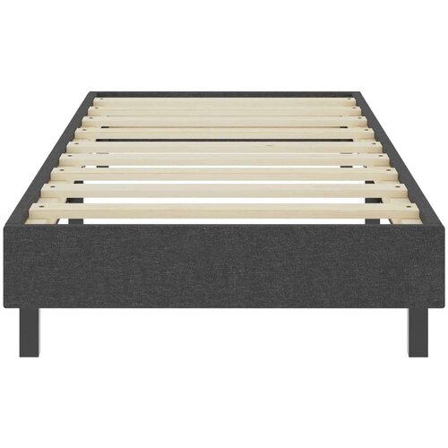 VidaXL Box spring okvir za krevet od tkanine sivi 100 x 200 cm Slike