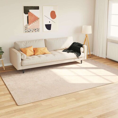  Tepih Print Krema 300 x 190 cm Poliester i PVC - Krema 190 x 300 cm Cene