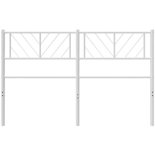  Metalno uzglavlje bijelo 135 cm Slike