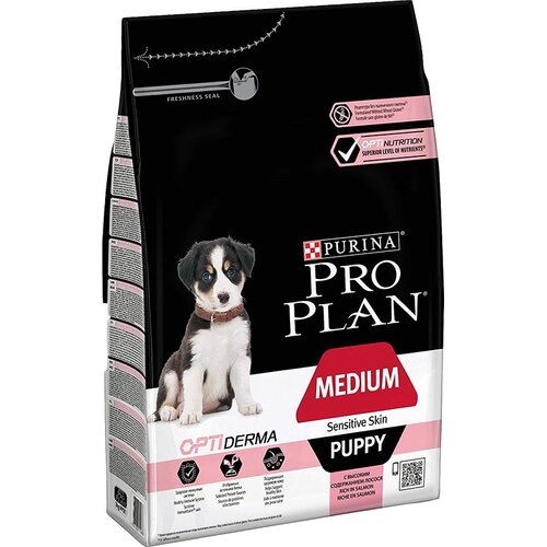 Purina 5 x zooTočke na PURINA suho hrano za pse! - Medium Puppy Sensitive Skin OPTIDERMA (12 kg) Cene