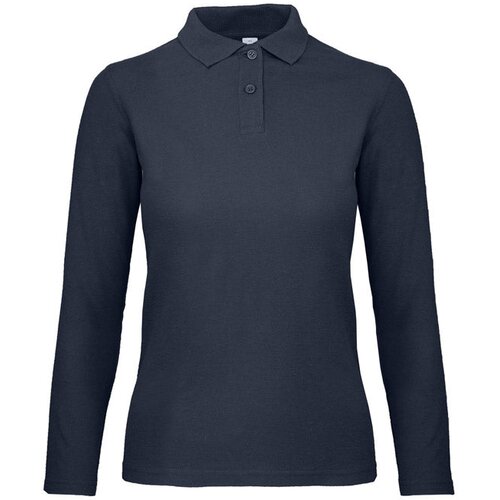  MAJICA DOLGI ROKAVI POLO B&amp;amp;C ID.001 LSL/ŽENSKE 180G TEMNO MODRA M Slike