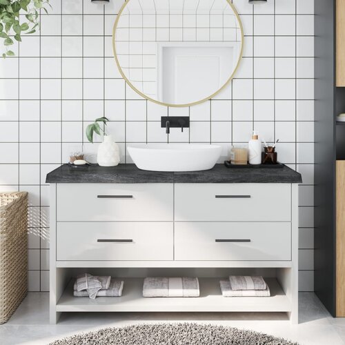  Kupaonska radna ploča tamnosmeđa 140x40x(2-6) cm tretirano drvo Cijene