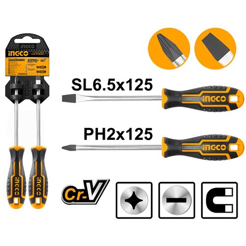 Ingco set odvijača sl+ph duži ( HKSD0248 ) Cene