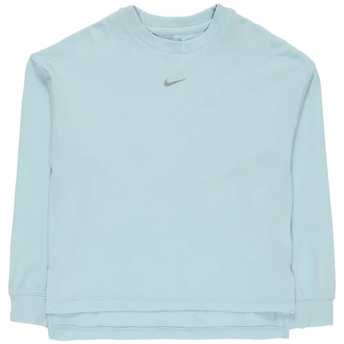 Nike Funkcionalna majica pastelno modra / temno siva
