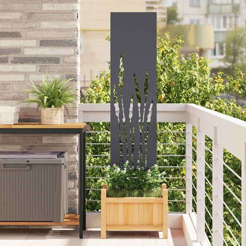 VidaXL Privatnost u vrtu Antracit 32 x 140 cm Hladno valjana čelična Slike