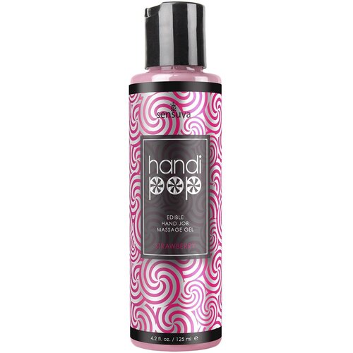 Sensuva Masažni gel Handipop Hand Job - Strawberry, 125 ml Slike