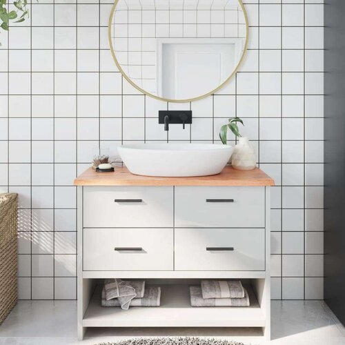  Kopalniški pult svetlo rjav 100x40x2 cm obdelan trden les Cene