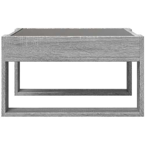  Stolić s beskonačnim LED svjetlima boja hrasta 50x53x30 cm Slike