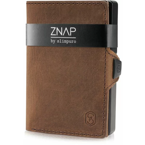 slimpuro ZNAP, tanka denarnica, 12 kartic, predelek za kovance, 8 × 1,8 × 6 cm (Š × V × G), zaščita RFID