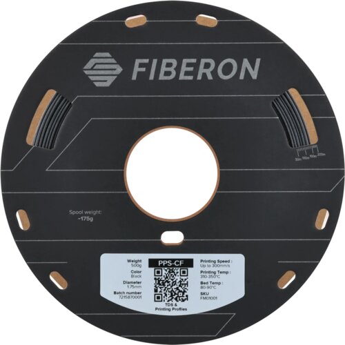  Fiberon&amp;trade; PPS-CF10 Black, 1,75 mm / 500 g Slike