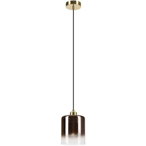 Luster na lanku LIAH 1xE27/15W/230V zlatna/dimljeno-smeđa Slike