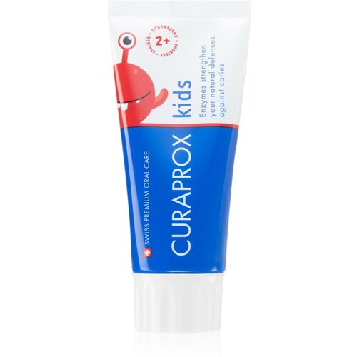 Curaprox Kids 2+ zobna pasta za otroke Strawberry 60 ml Slike