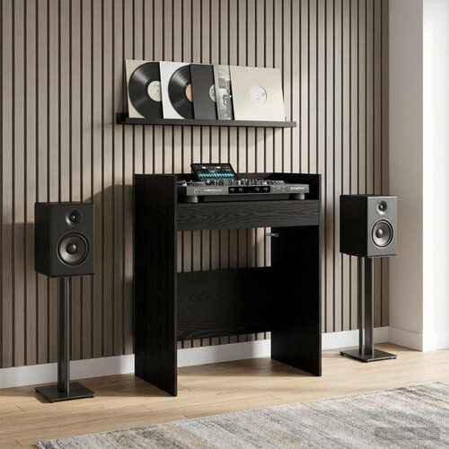 Dj stol Crni hrast 62 x 45 x 102 cm Konstruirano drvo Cijene