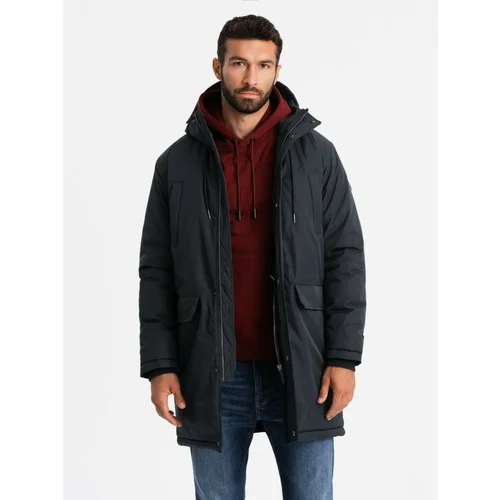 Ombre Clothing Parka Črna