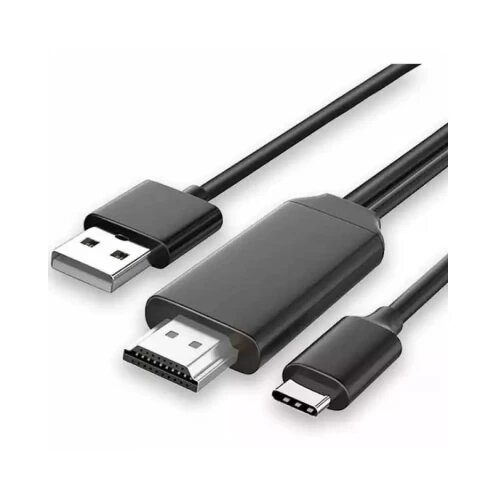 Linkom Kabl TIP C na HDMI + USB 2.0, 2m (povezuje TV + mob) 2m Slike