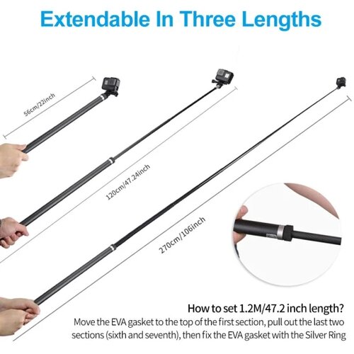 Telesin 2.7M Super long Selfie monopod Slike