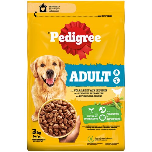 Pedigree Adult perutnina & zelenjava - 3 kg Cene