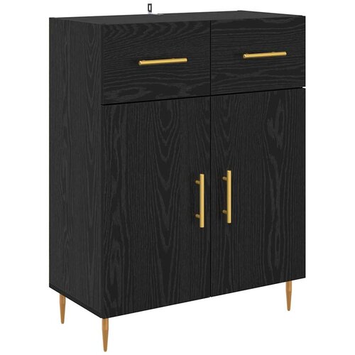  Highboard 2 kom. Crni hrast 69,5 x 34 x 180 cm Slike