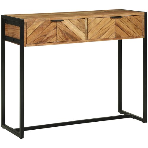 VidaXL Konzolna miza 90x35x75 cm Trdi les Akacija Slike