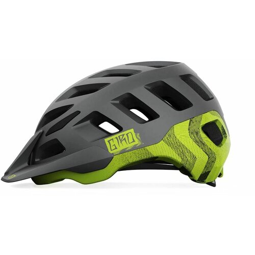 Giro Radix Mat Metallic Black/Lime Bicycle Helmet Slike