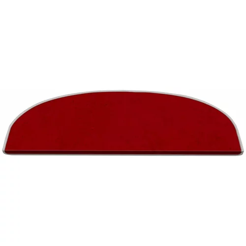 Vitaus Rdeči komplet preprog za stopnice 16 ks 20x65 cm Plain Color –