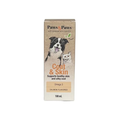 PAWS&PAWS coat and skin Preparat za održavanje kože i dlake kod pasa i mačaka, 100ml Slike