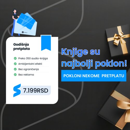 Slu&amp;scaron;aj.rs Poklon kartica godi&amp;scaron;nja pretplata na audio-knjige Slike