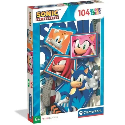 Clementoni Sonic 104db supercolor puzzle - Cene