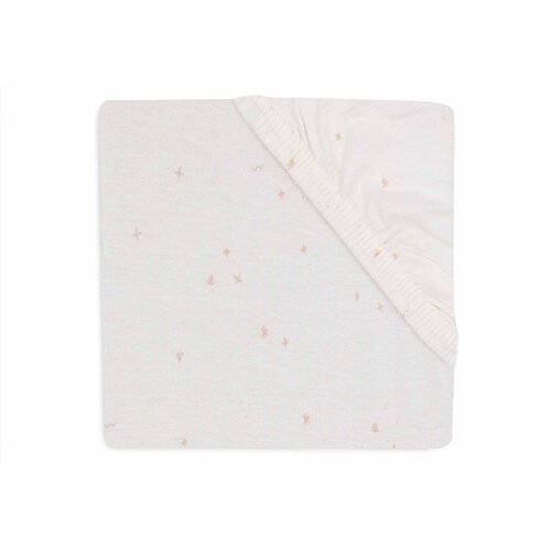 Jollein Twinkling plahta s gumicom Jersey 40/50x80/90 cm, Wild Rose Cijene