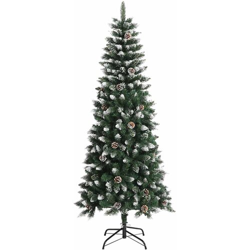 Umjetno božićno drvce Zelena 180 cm PVC, plastika i čelik Slike