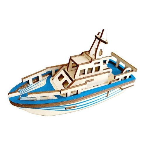  Čarolijashop 3d drvena slagalica - Mali brod ( 309) Slike