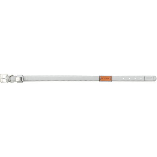  Be nordic ogrlica koža l-xl 55-61cm/30mm siva Cene