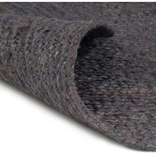 Maison Chic Preproga, Rug iz jute okrogla ročno delo 120 cm temno siva, (22121494) Cene