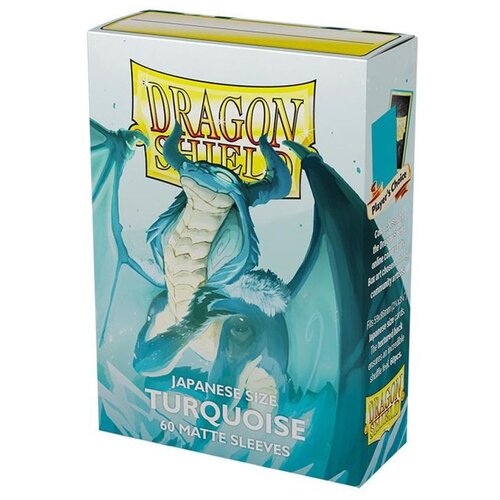 Arcane Tinmen Dragon Shield 60 Japanese Size Sleeves - Players Choice - Turquoise Matte Cene