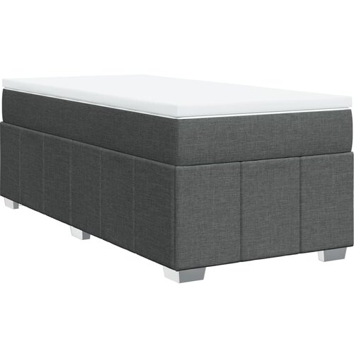 Maison Chic Box spring postelja - Vzmetna postelja z vzmetnico temno siva 80x200 cm blago SL24024, (21891615) Slike