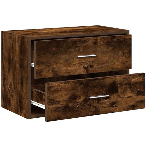 VidaXL Ormarić s 2 ladice boja hrast 60x31x40 cm konstruirano drvo Slike