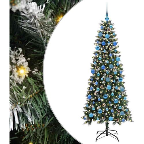 VidaXL Umjetno božićno drvce s stalakom Zelena 76 x 76 x 150 cm Slike