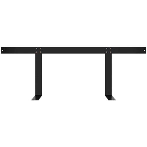  Naslon za sofu od paleta crni 110 cm željezni Slike