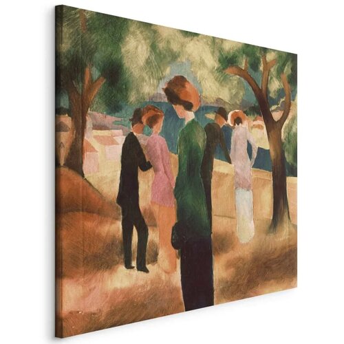  Slika - August Macke – Lady in Green Jacket 40x40 Standard Cene