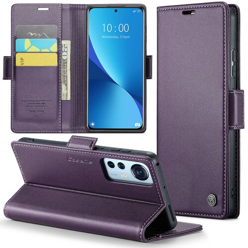 INORCO Serija CASEME 023 za Xiaomi 12 5G/12X 5G/12S 5G PU usnjena torbica za telefon z denarnico z blokiranjem RFID, (22033724) Cene