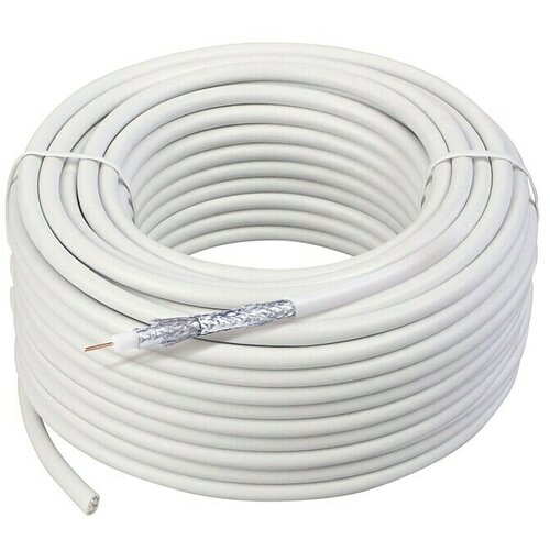 SCHWAIGER Koaksialni kabel (50 m, Bela, 115 dB, 75 &Omega;) Cene
