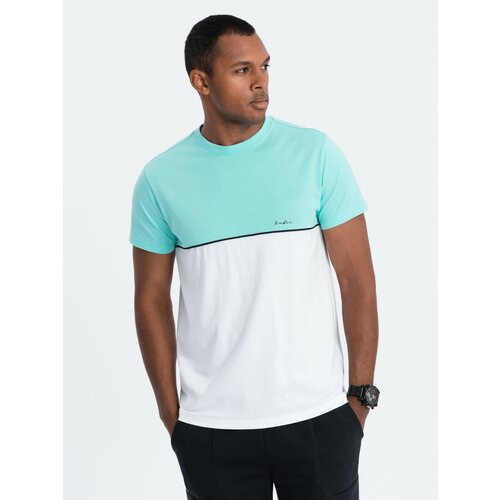 Ombre Men's two-tone cotton T-shirt Slike