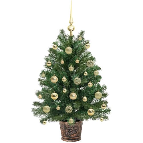  Umjetno božićno drvce s 150 LED svjetlima Zelena 95 cm PE i PVC Slike
