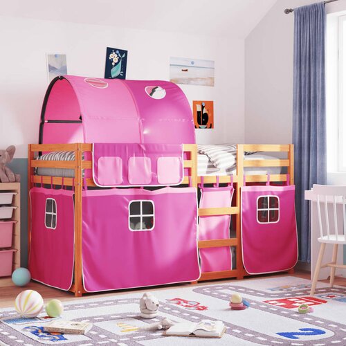  The living store pograd z zavesami roza 80x200 cm trdna borovina - pograd, (21492695) Cene